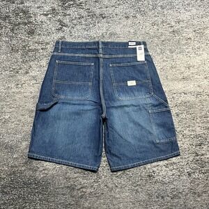 NWT Gap Carpenter Shorts Mens 35 Blue Denim Jorts Baggy Skater Vintage Y2K